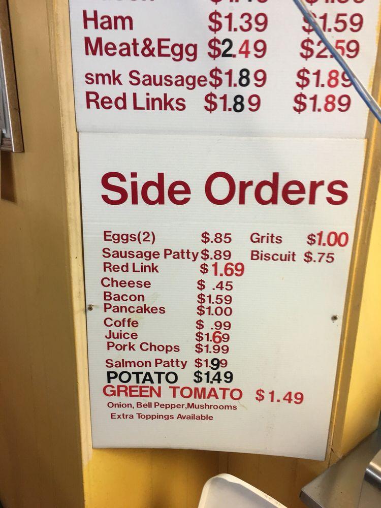 Menu at JJ's Country Cooking restaurant, Atlanta, Moreland Ave SE