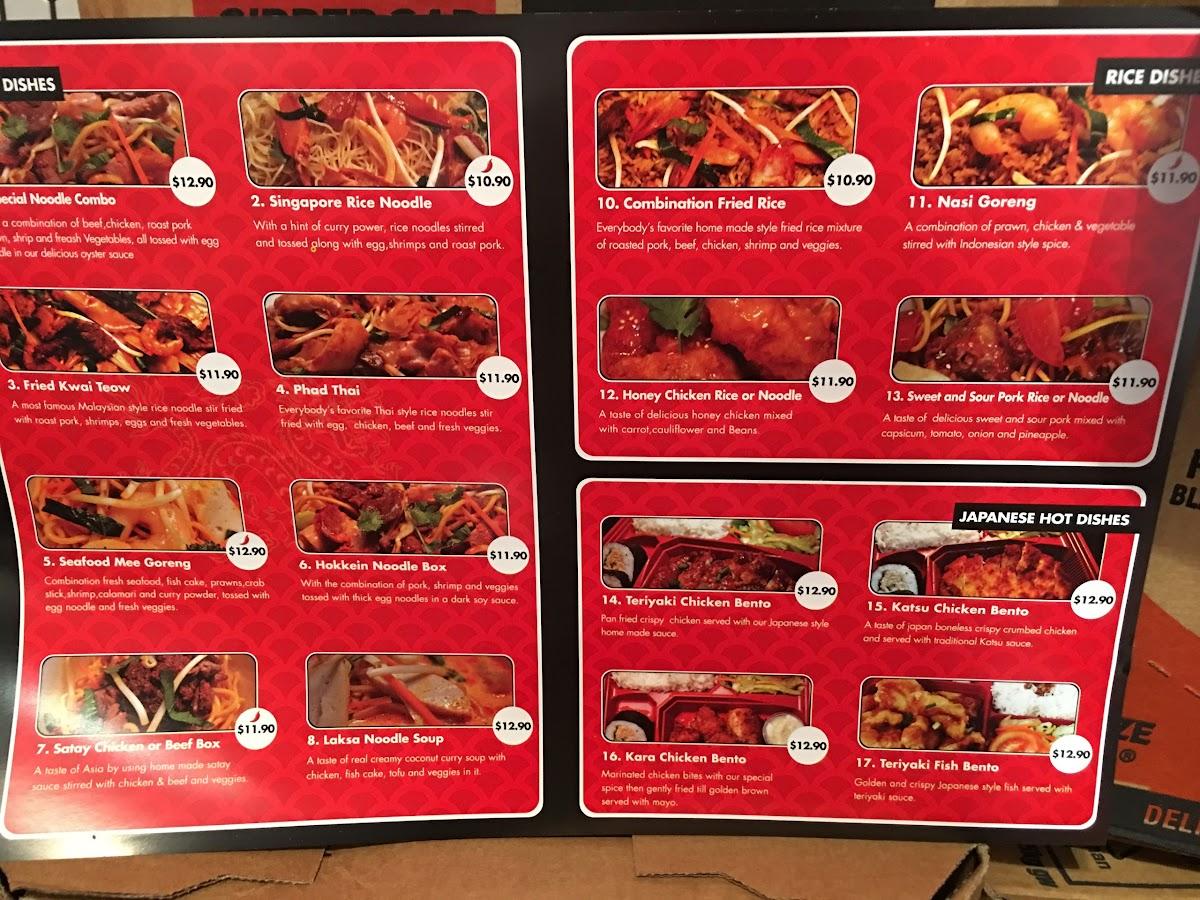 Menu at My Noodle Rules restaurant, Wellard