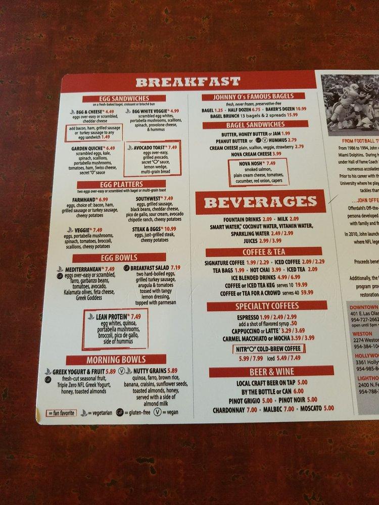 Carta del restaurante Offerdahl's OffTheGrill (Weston), Weston