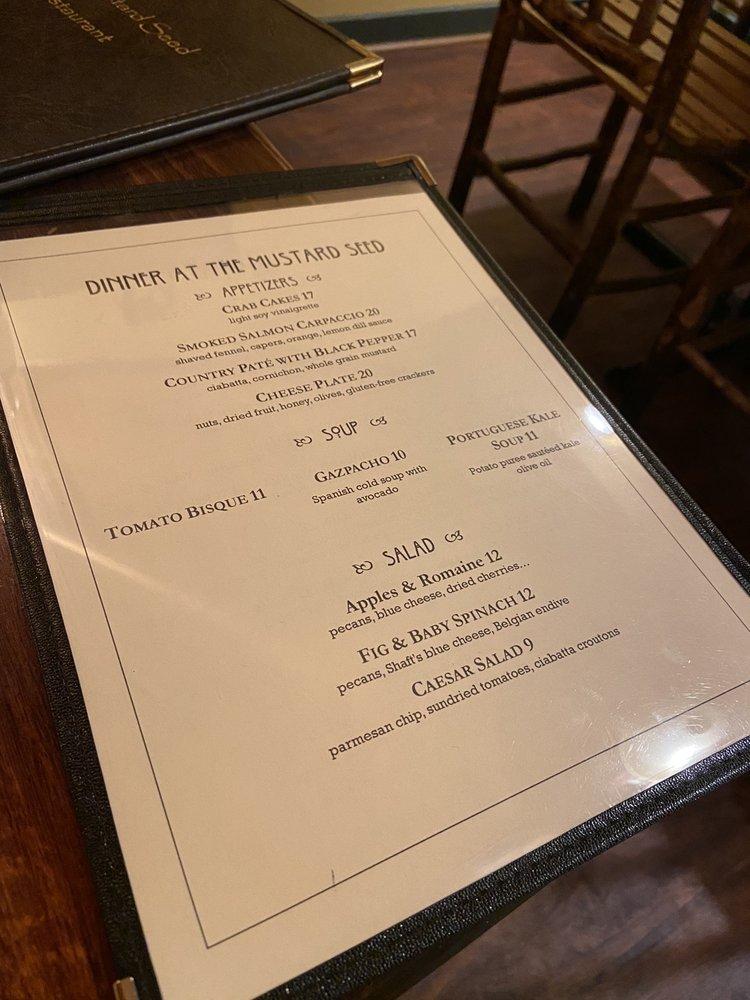 Menu at The Mustard Seed pub & bar, Davis