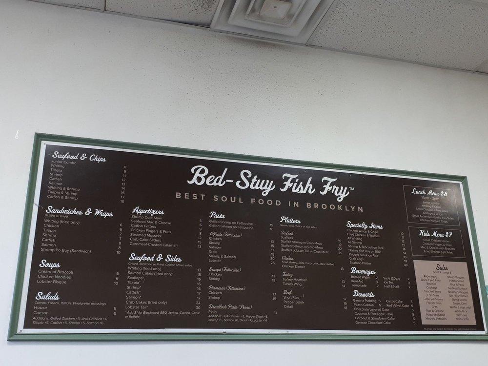 Carta del restaurante Bed Stuy Fish Fry, Nueva York, Utica Ave