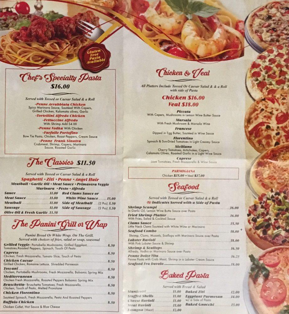 Menu at Rocco's Pizzeria & Italian, Hellertown