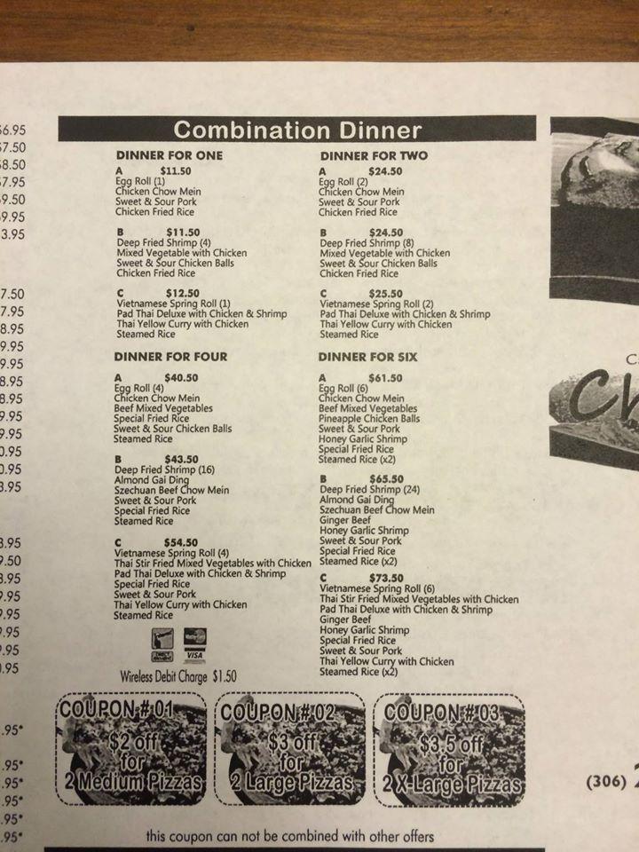 Menu de Chef Express