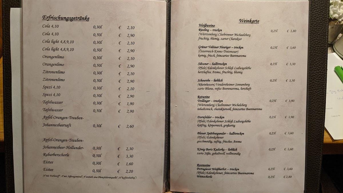 Speisekarte von Marktstüberl Bodenmais restaurant, Bodenmais