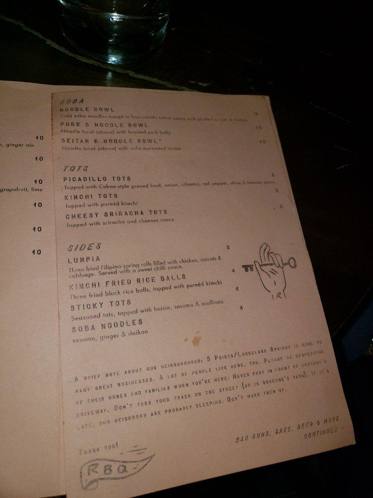 Menu at Rosemary & Beauty Queen pub & bar, Nashville