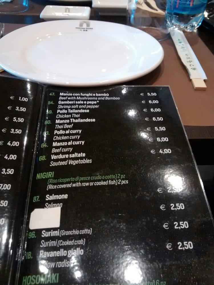 Menu di Ristorante Bambù 