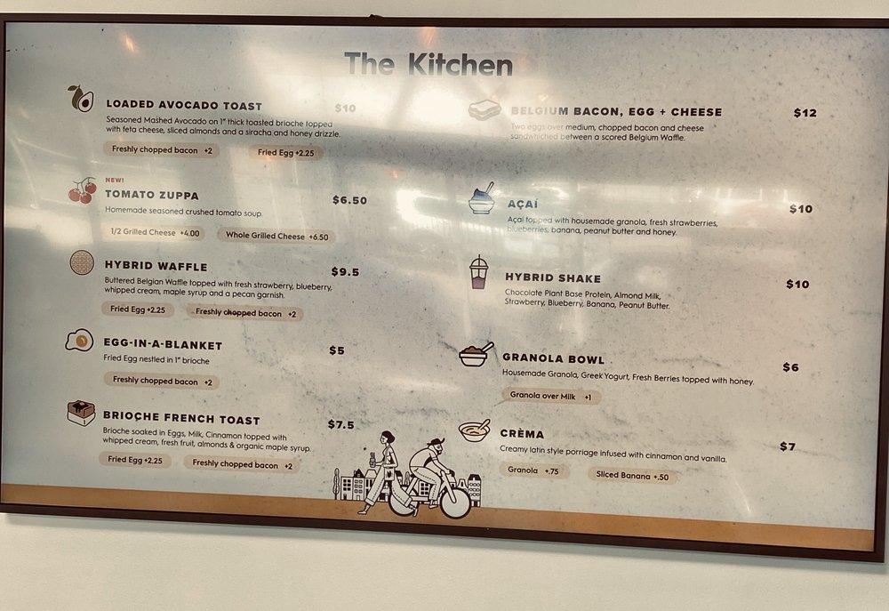 Menu at Hybrid Coffee & Kitchen desserts, Jersey City, 398 Manila Ave