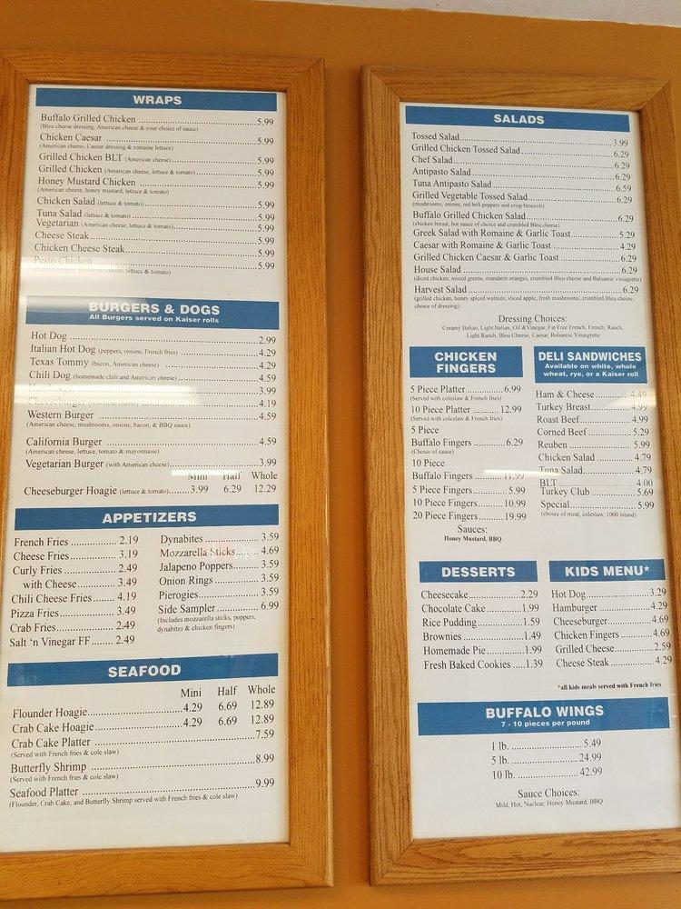 Carta de parrilla Original Steak & Hoagie, Plainsboro Center