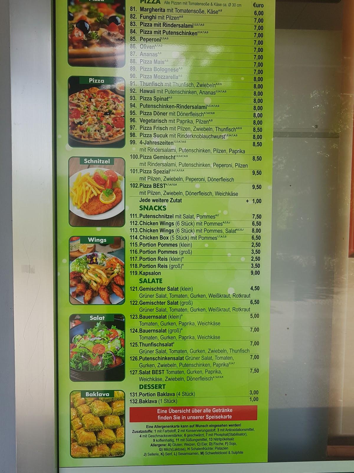 Speisekarte von Best Döner PizzaHaus, Karlsruhe, Elbinger Str. 16H