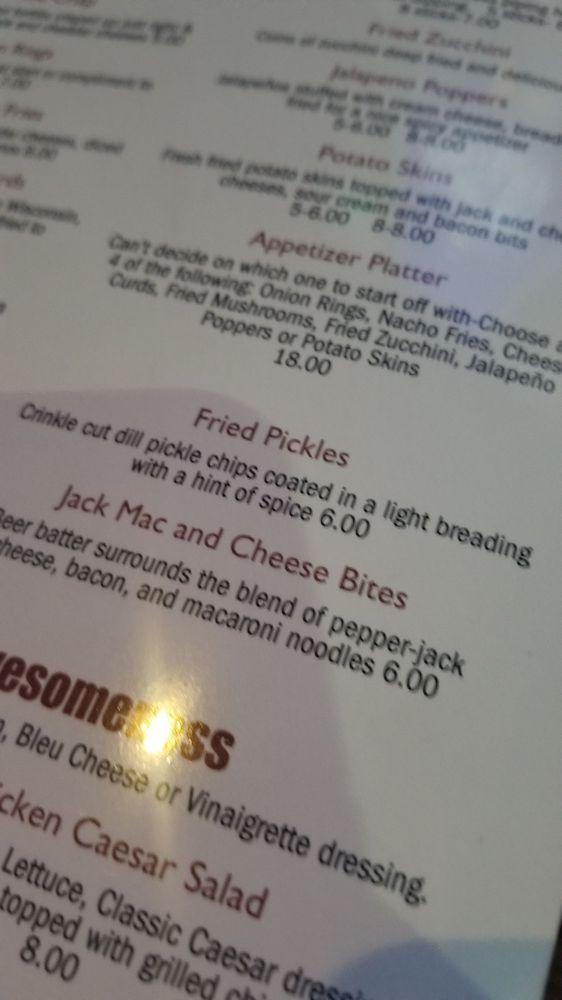 Menu at Jimbo’s Sports Bar & Grill, Glendale