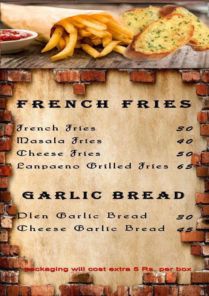 Munchies Cafe menu