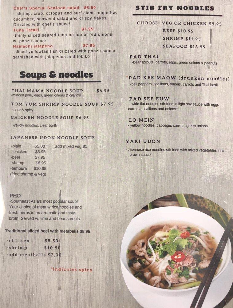 Menu at Southern Chopstix restaurant, Pinebluff