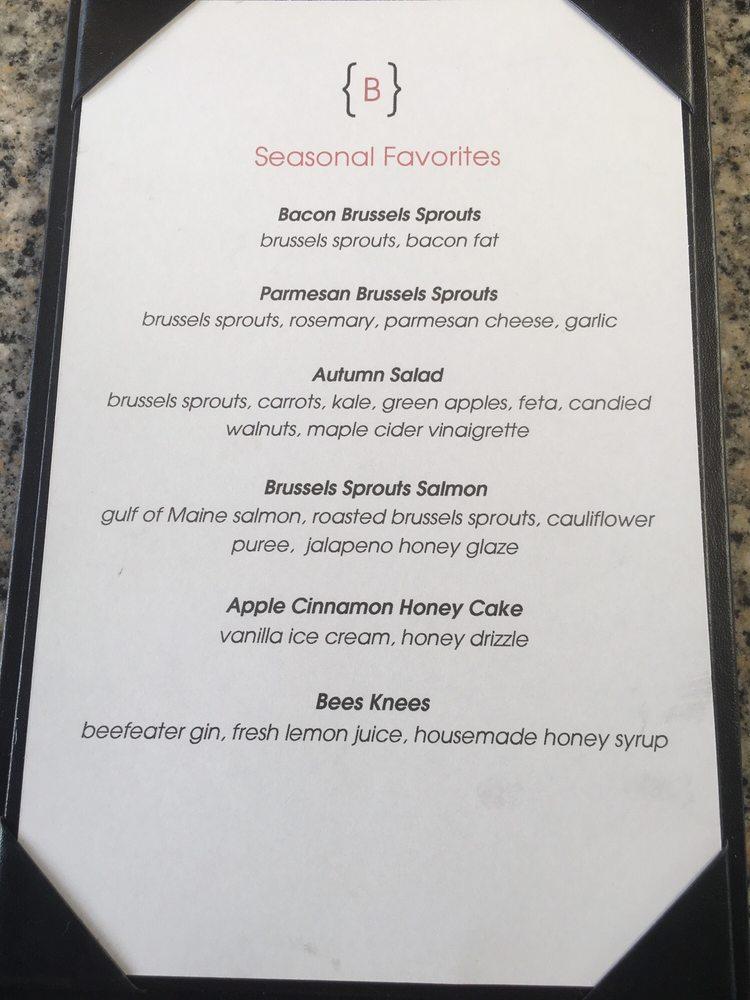 Menu at Burtons Grill & Bar, South Windsor