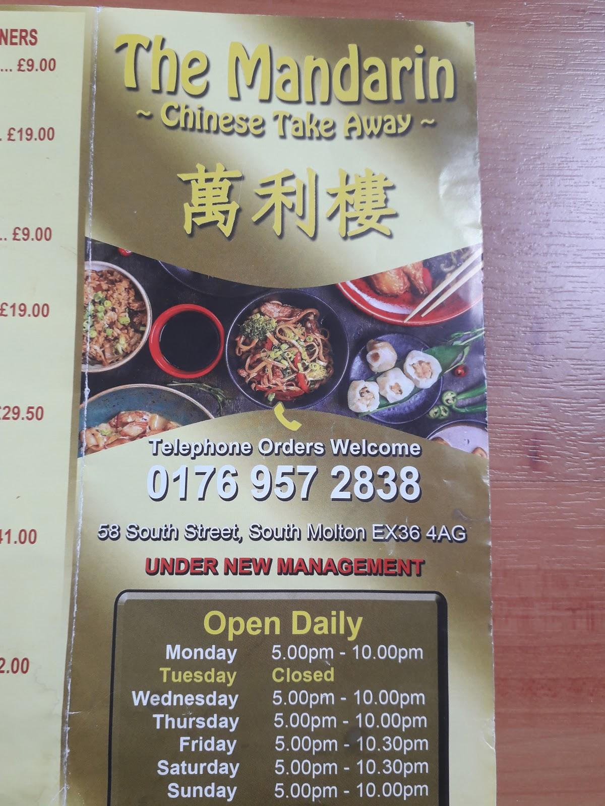 Mandarin & Chinese in South Molton Restaurant reviews