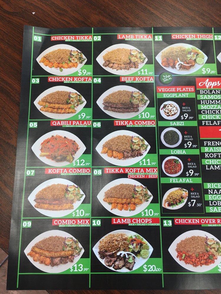 Menu at Halal Express Kabab House restaurant, Bethpage