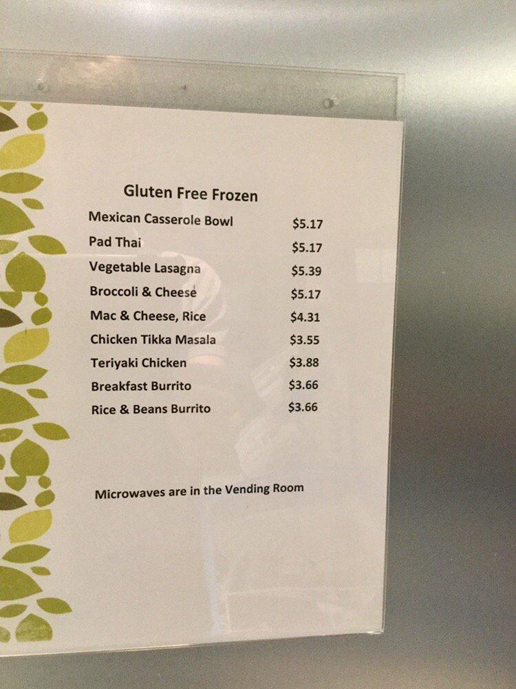 Menu at St. Joseph Hospital Cafeteria, Orange