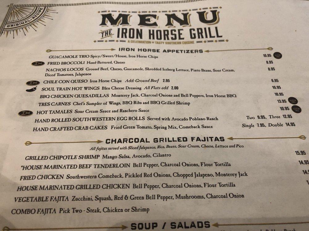 Rb73 Menu The Iron Horse Grill 2022 10 2 