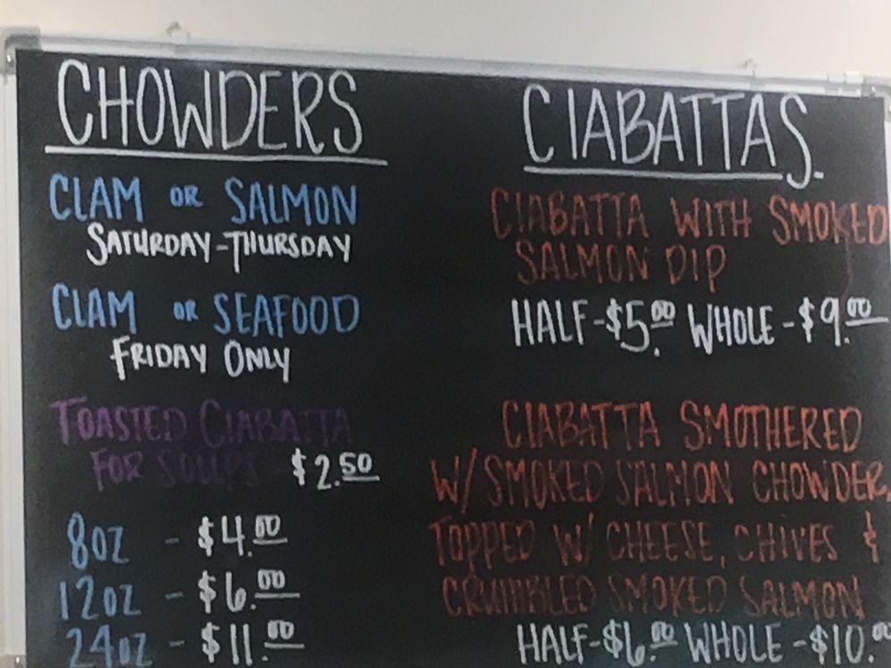 Menu at Brigham Fish Market pub & bar, Cascade Locks