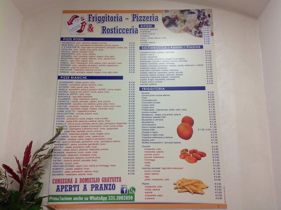 Menu di Cepizzaperte Bellizzi 