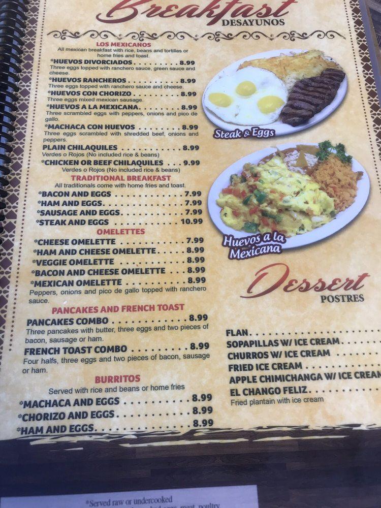 Menu at Zarape Restaurant, Marlborough, 33 Maple St