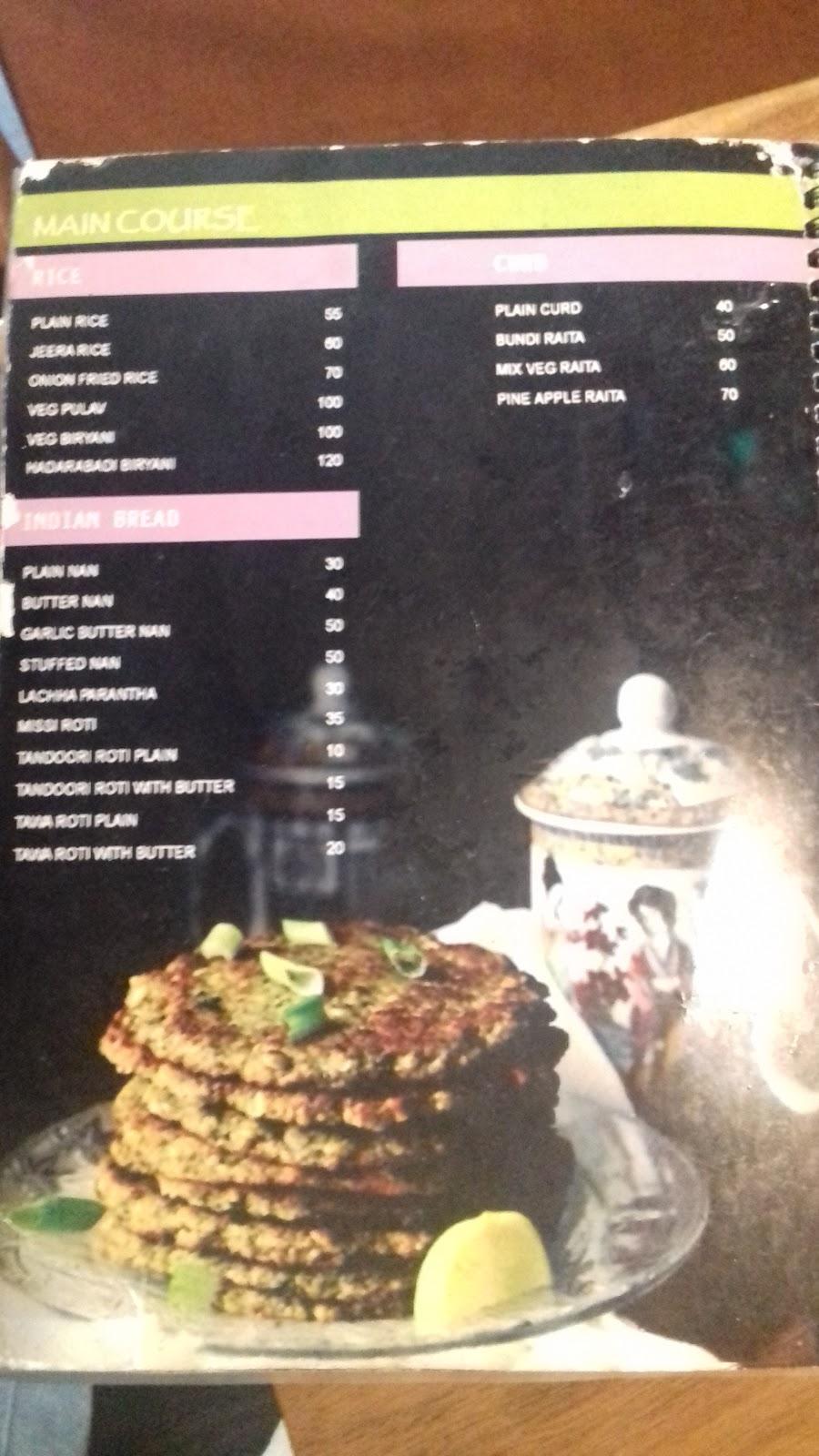 Yummy Restaurant menu