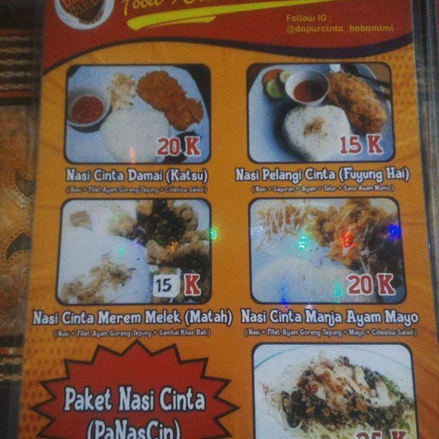 Menu at Ribox foodcourt restaurant, Majalaya