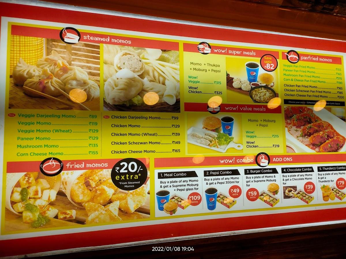 Wow! Momo menu