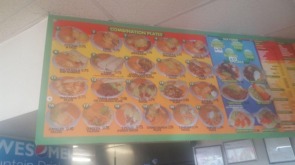 Menu at El Beto Mexican Food restaurant, Tucson, W Grant Rd #120