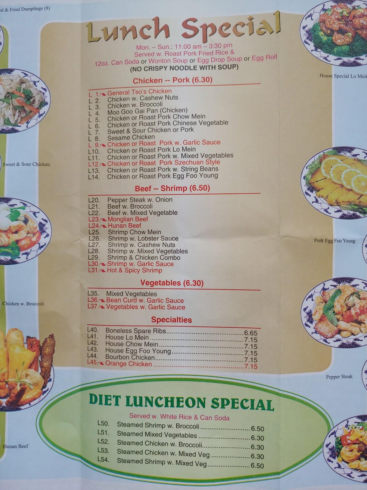 chinese food vero beach menu