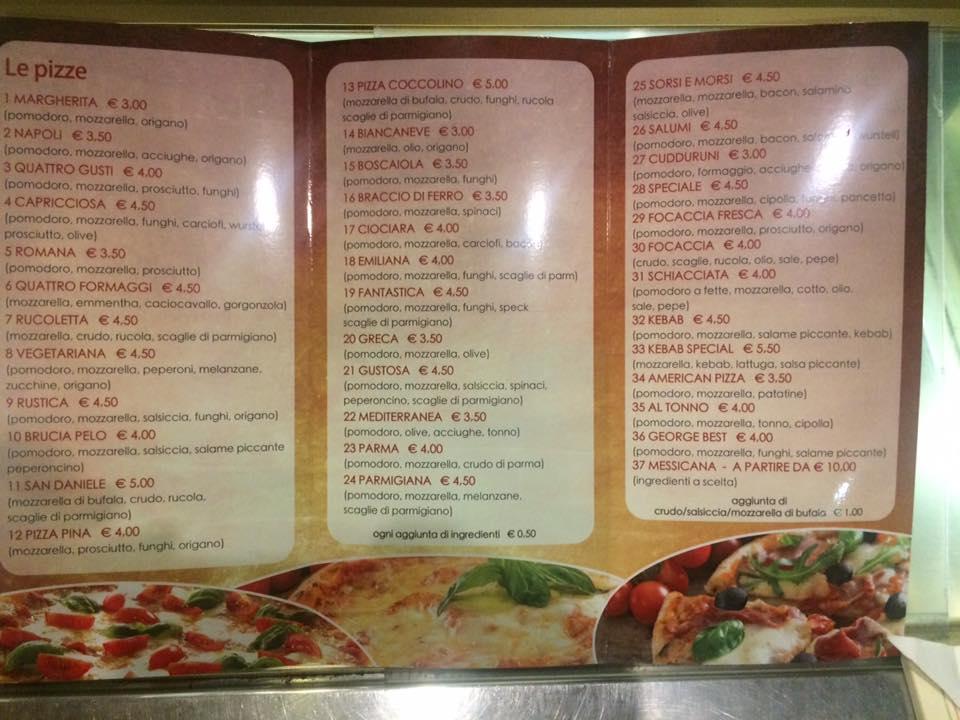 Menu di Sorsi & Morsi 