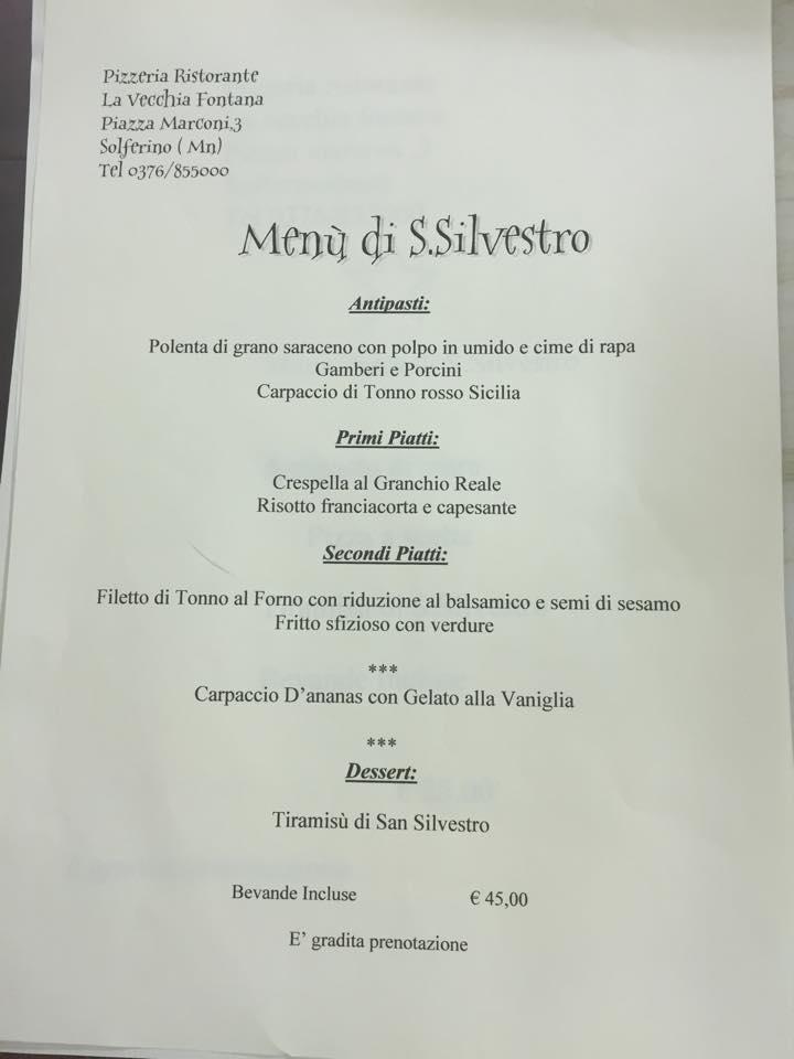 Speisekarte Von La Vecchia Fontana Pizza Solferino speisekarte-von-la-vecchia-fontana-pizza-solferino