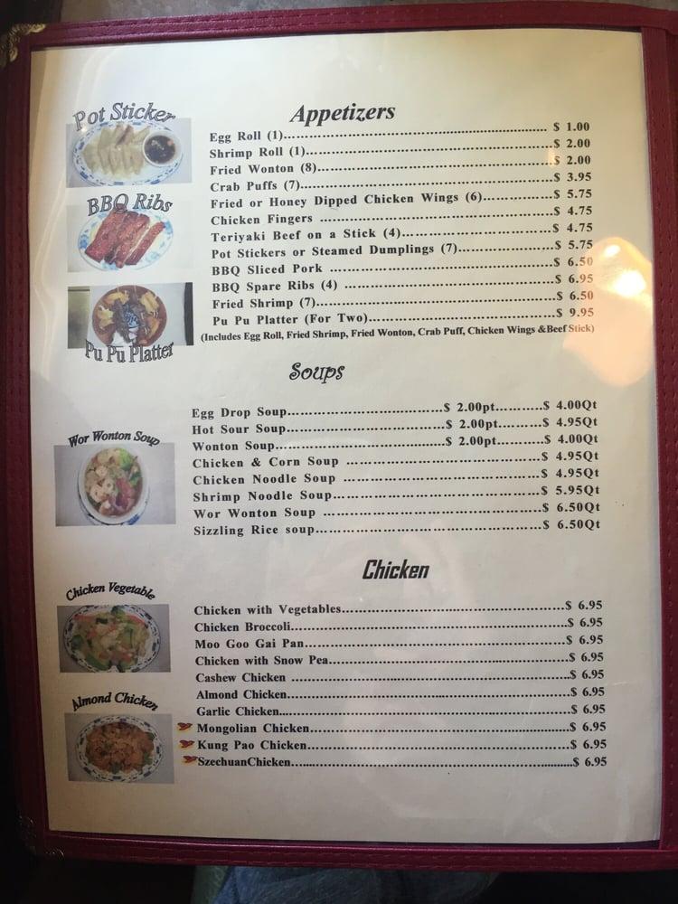 Menu at Big Wa Chinese Restaurant, Casa Grande