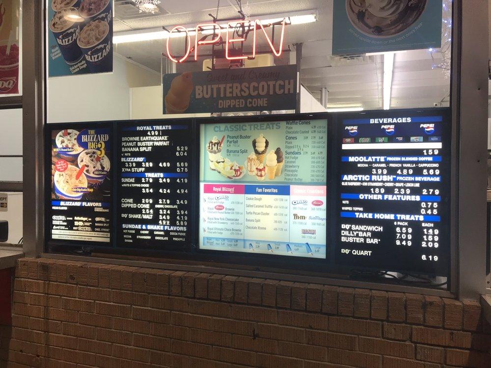 Menu at Dairy Queen (Treat) fast food, Oak Island