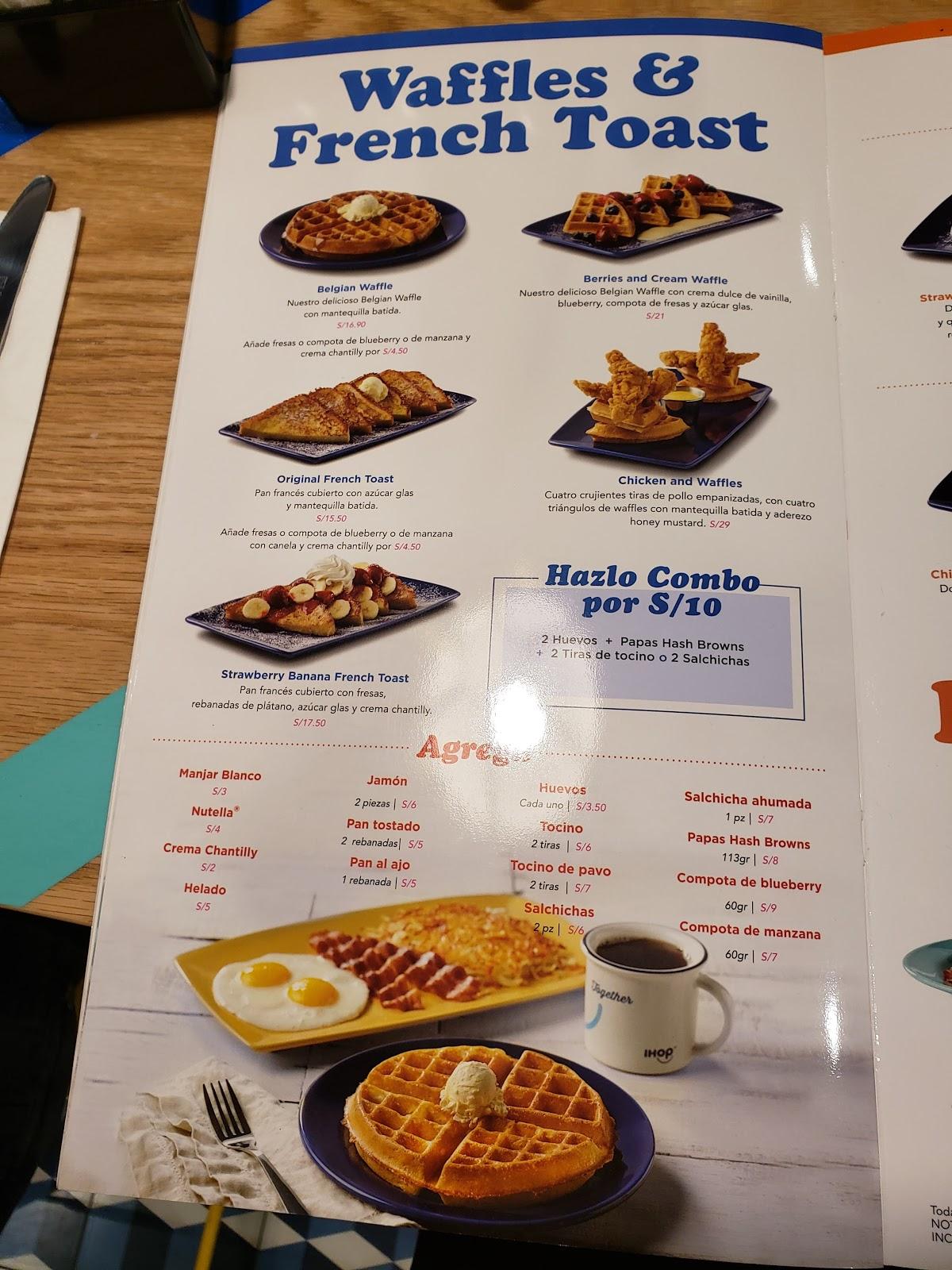 Menu at IHOP - International House of Pancakes restaurant, Surquillo