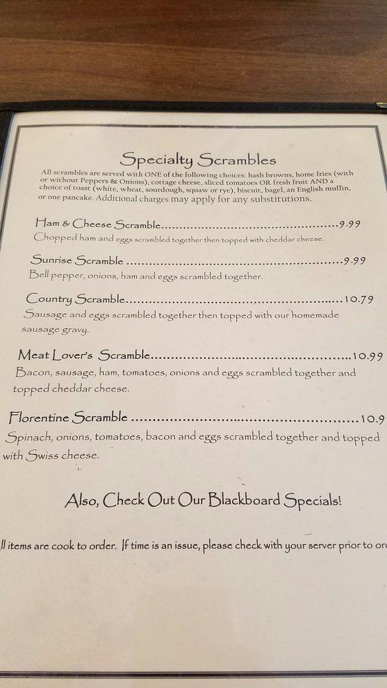 Menu at Orange Cafe, Orange, E Mayfair Ave