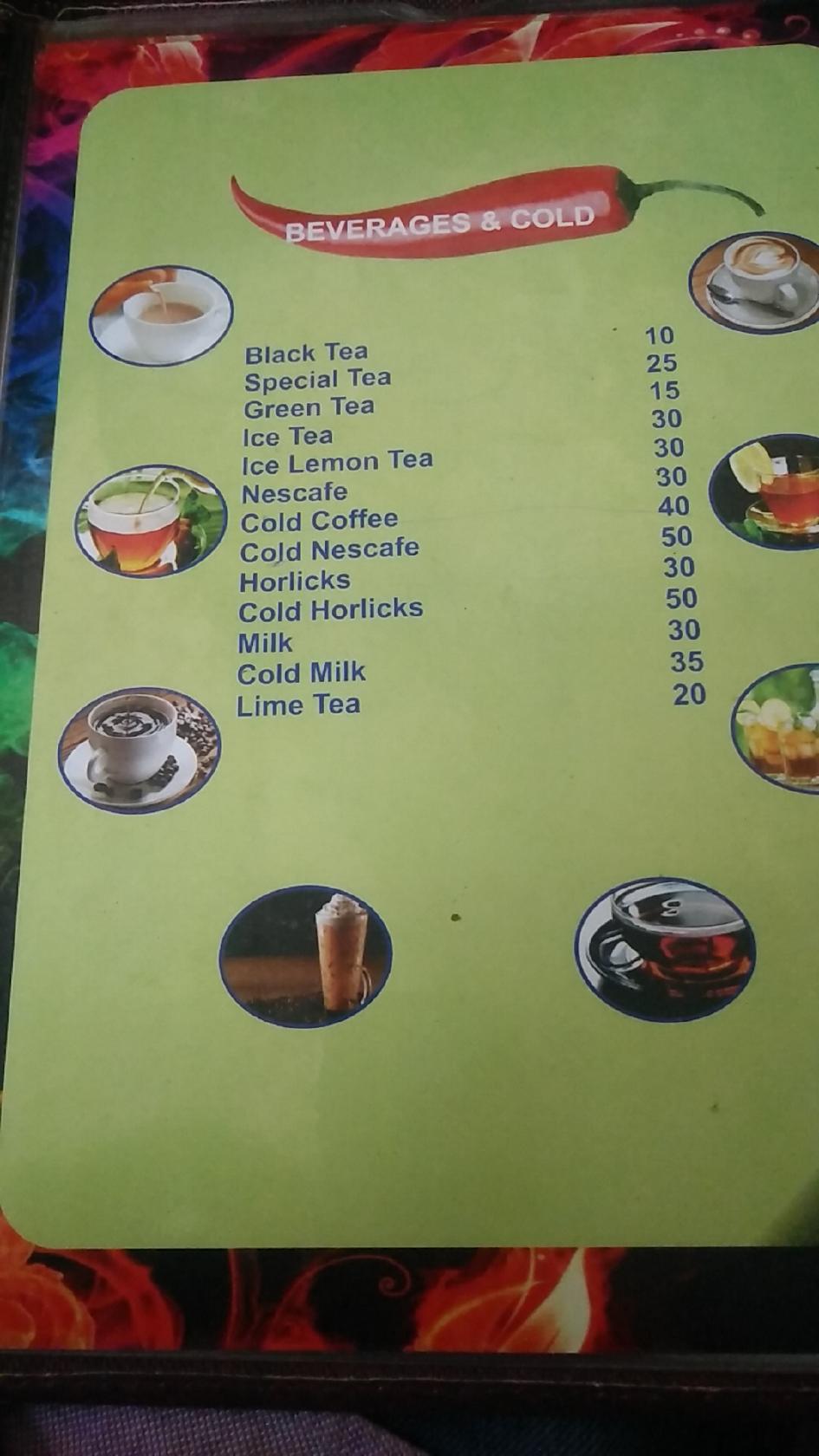 Menu at Seif Palace Restaurant, Manipal