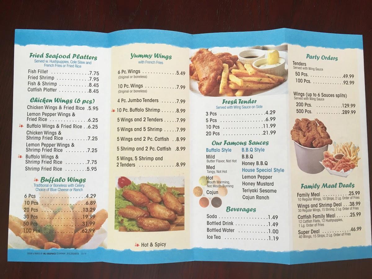 Carta del restaurante YUMMY Hibachi & Wings, Knightdale