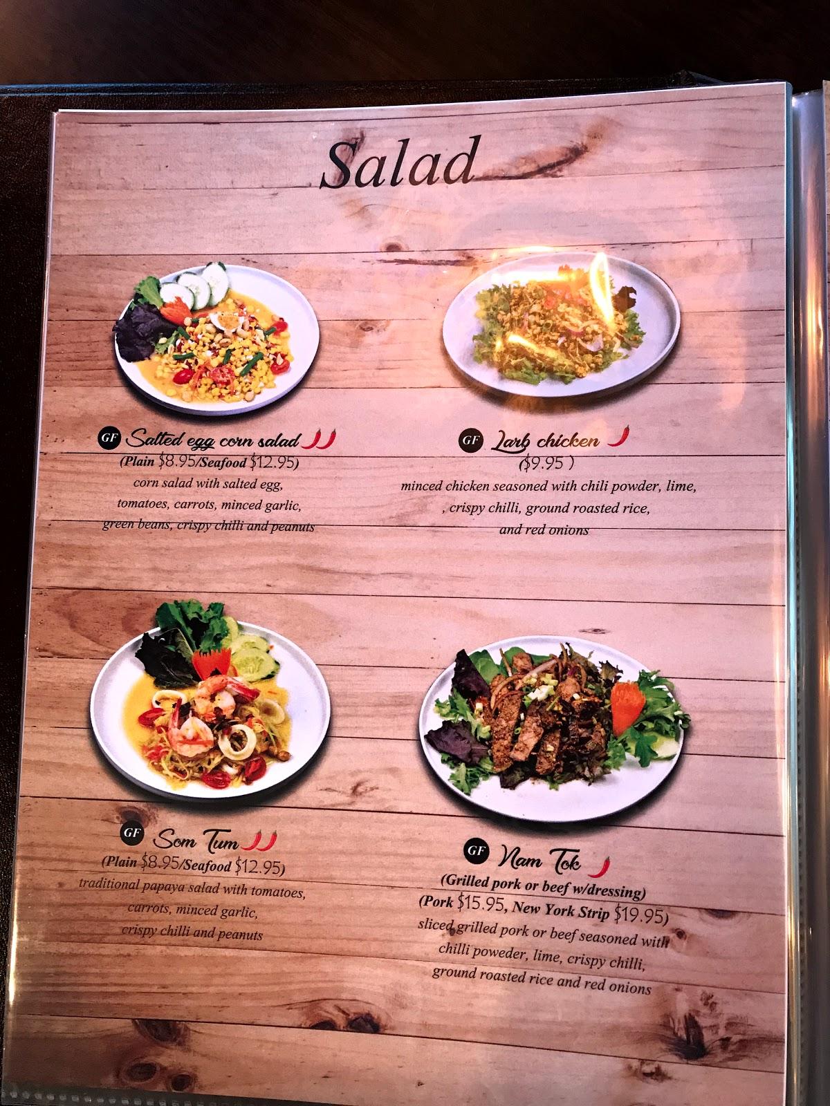 Menu At Thai Smile Cuisine Restaurant Hilton Head Island Fording Island Rd