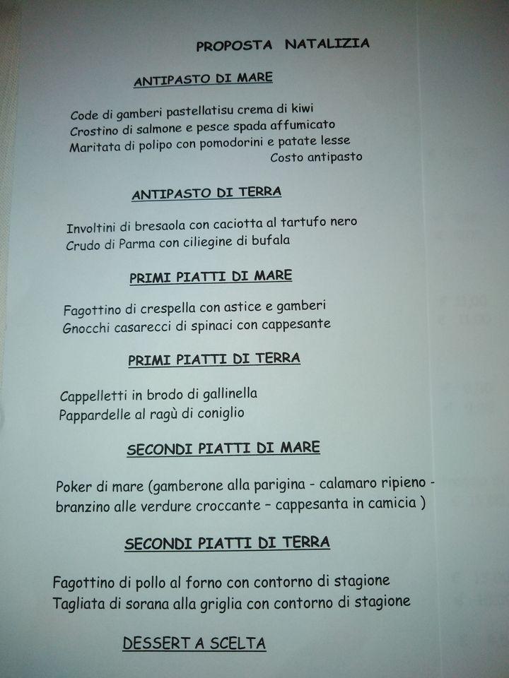 Menu at Papaya Pizzeria Restaurant, Altavilla Vicentina