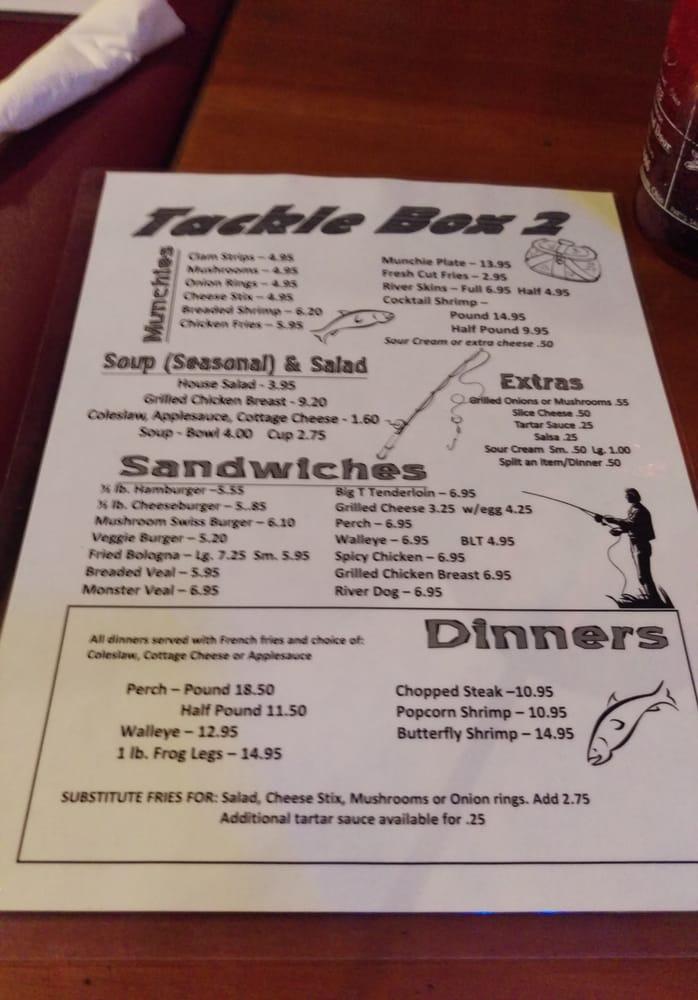 Menu at Tackle Box 2 pub & bar, Fremont, 420 Sandusky Ave