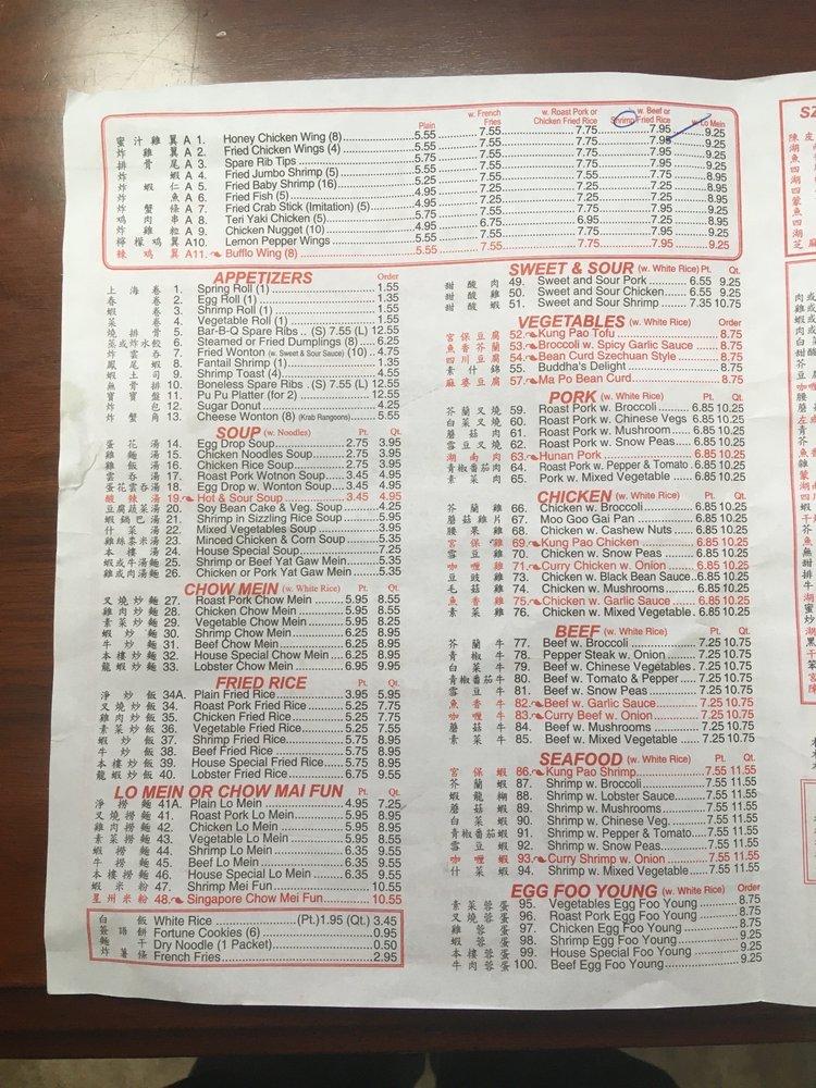 Menu at New Stars restaurant, Tallahassee, Capital Cir SW 8