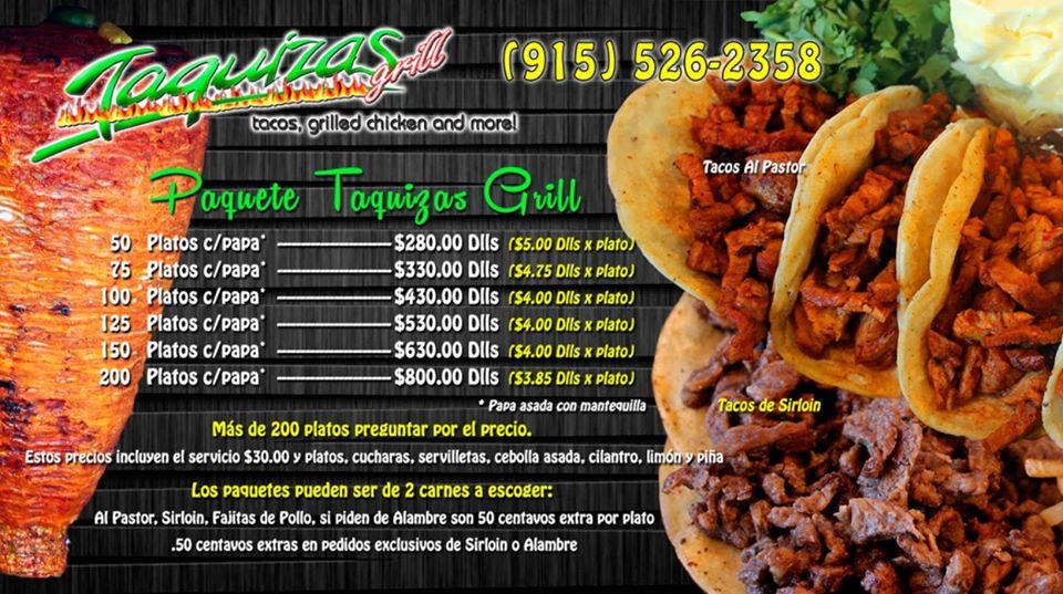 Taquiza grill outlet