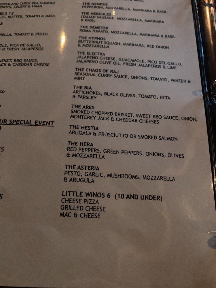 Menu at Bacco on the Bayou pub & bar, Houston