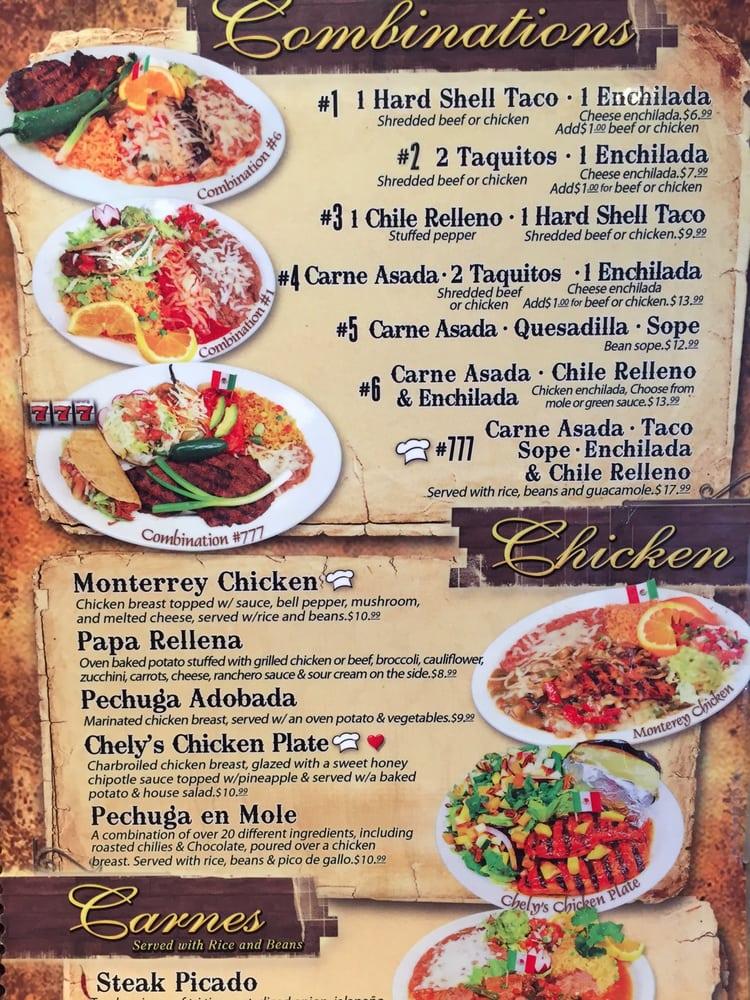 Menu at Fonda Don Chon restaurant, Covina