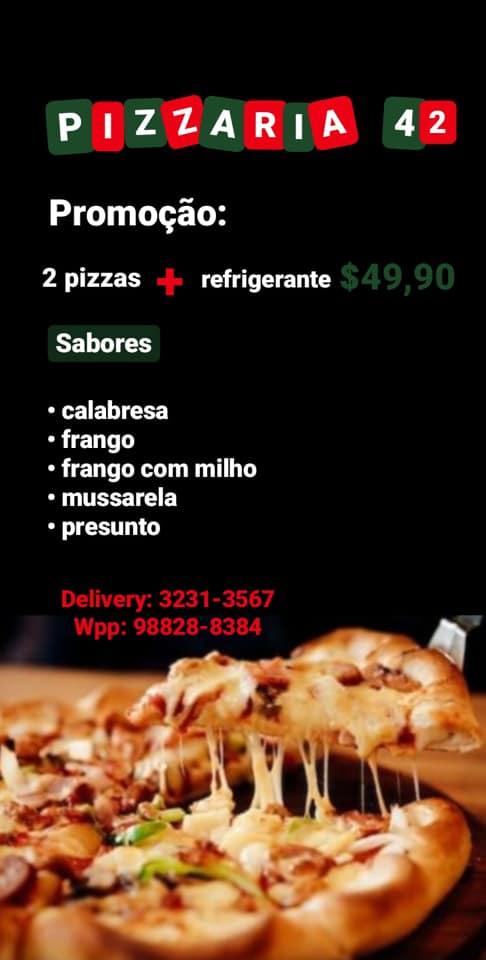 Pizzaria 42 cardápio