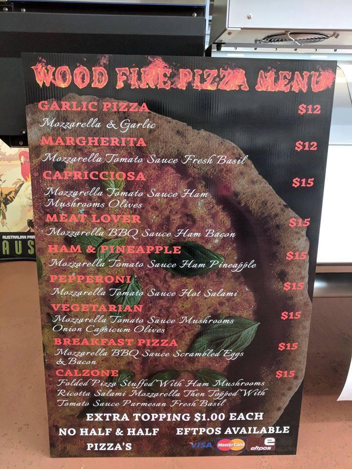 Menu at 4Stagioni Pizzeria, Warwick, Albion St