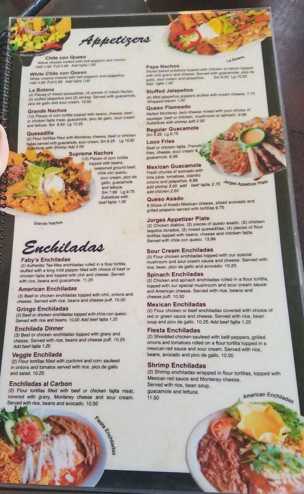 Menu at Agave Mexican Restaurant, Cleveland