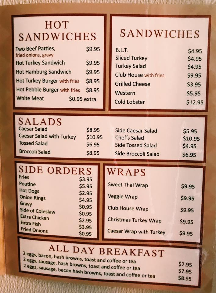 Menu at The Dinner Plate restaurant, Yarmouth