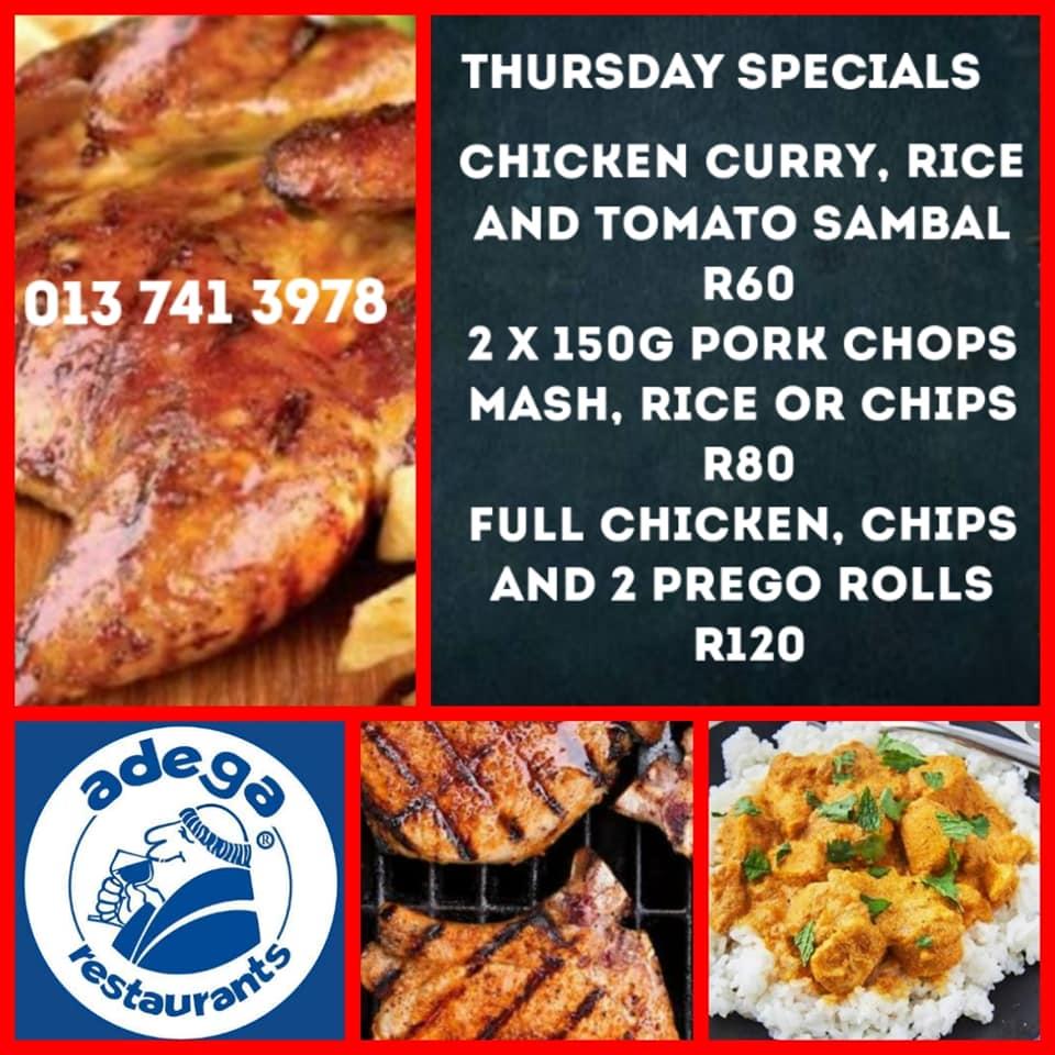 Menu at AdegaNelspruit restaurant, Nelspruit