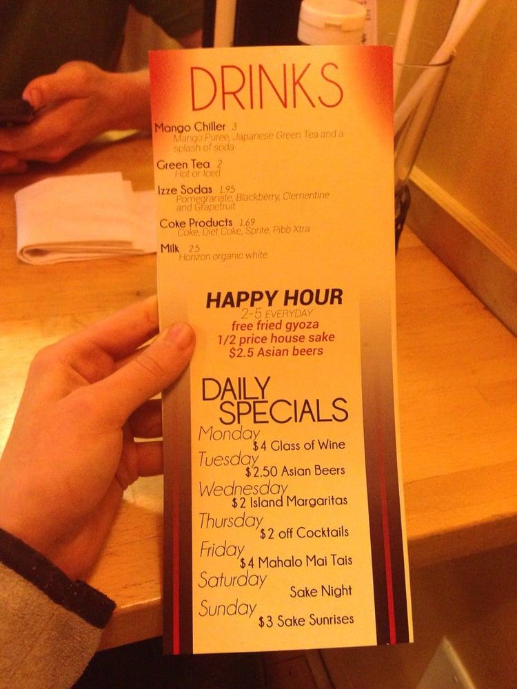 Menu at Ramen Bowls restaurant, Lawrence